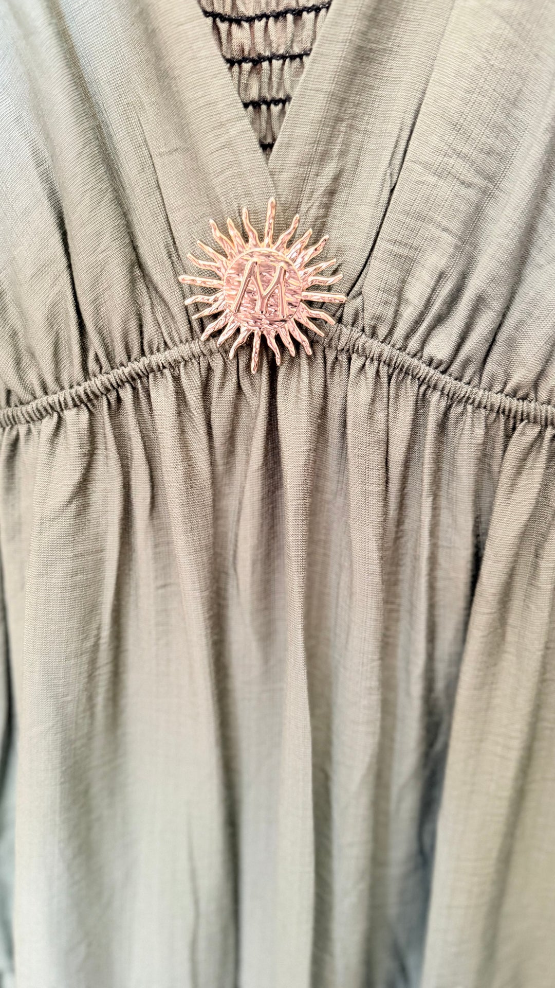 Robe longue Soleil Kaki