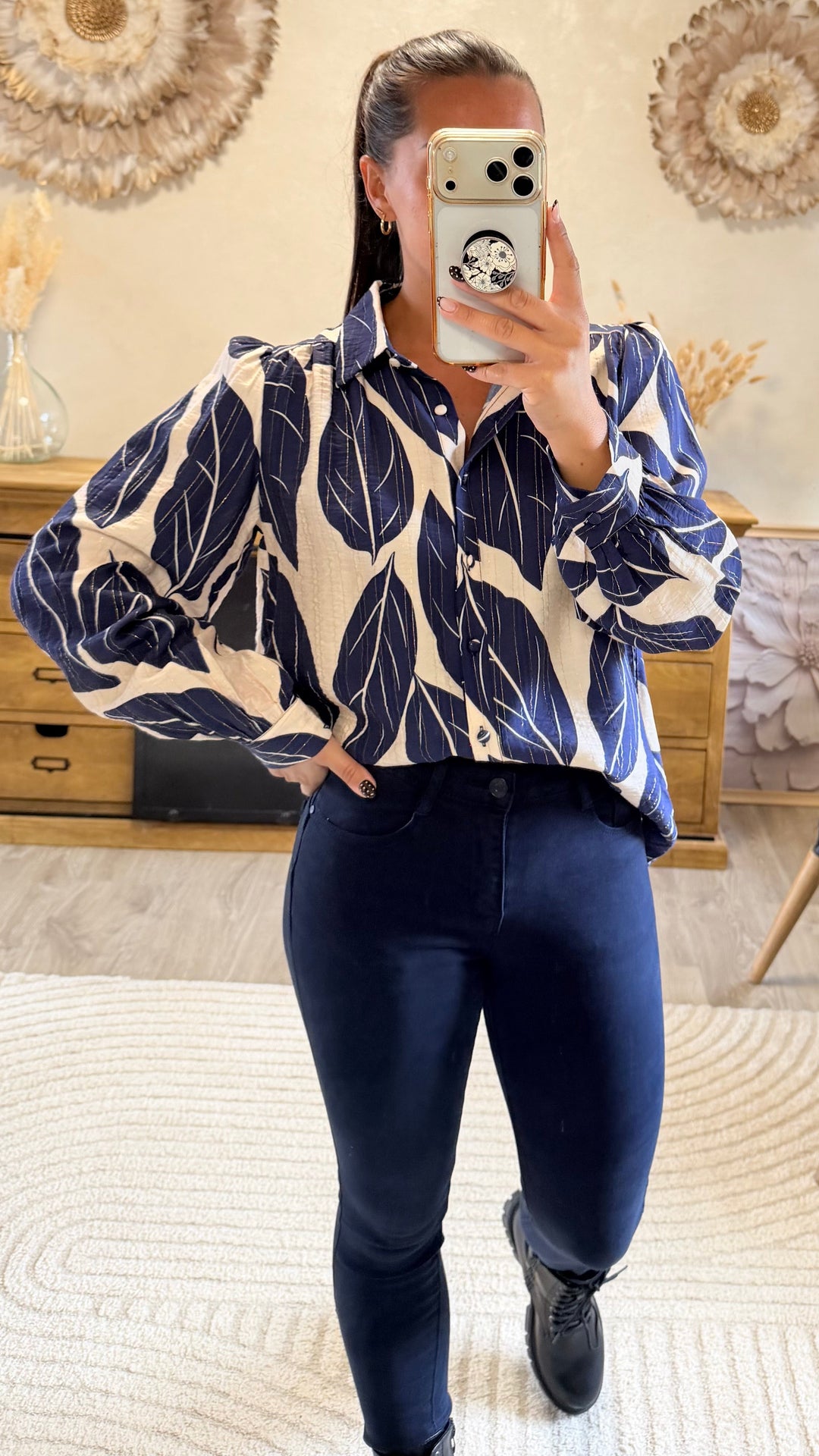 Jean slim Mallet bleu marine