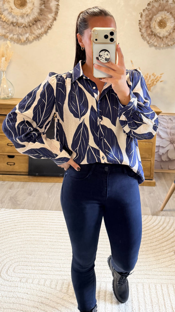 Jean slim Mallet bleu marine