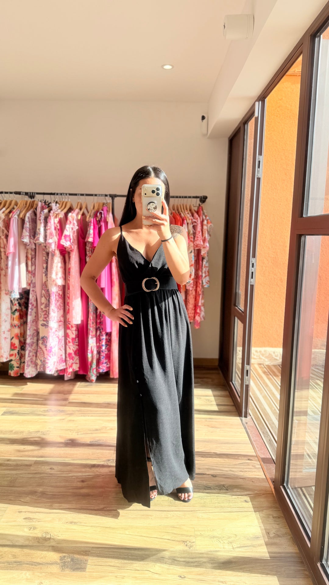 Robe longue Amanda noir