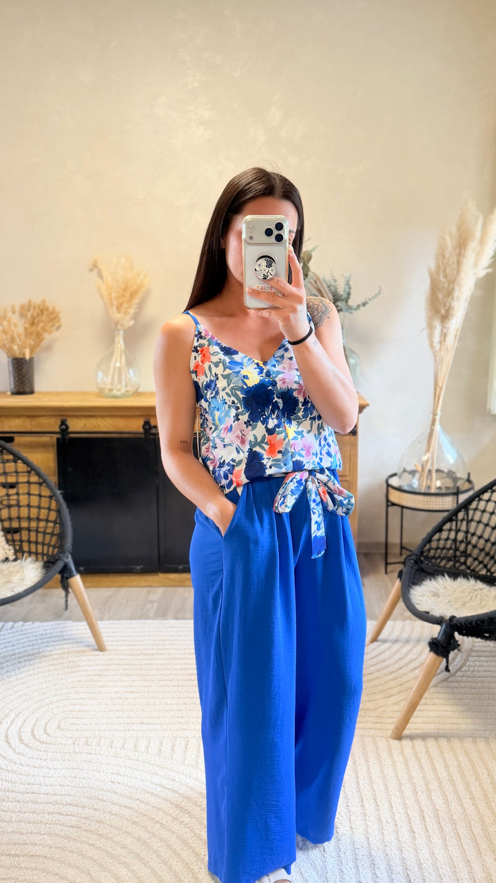 Pantalon Candice bleu roi