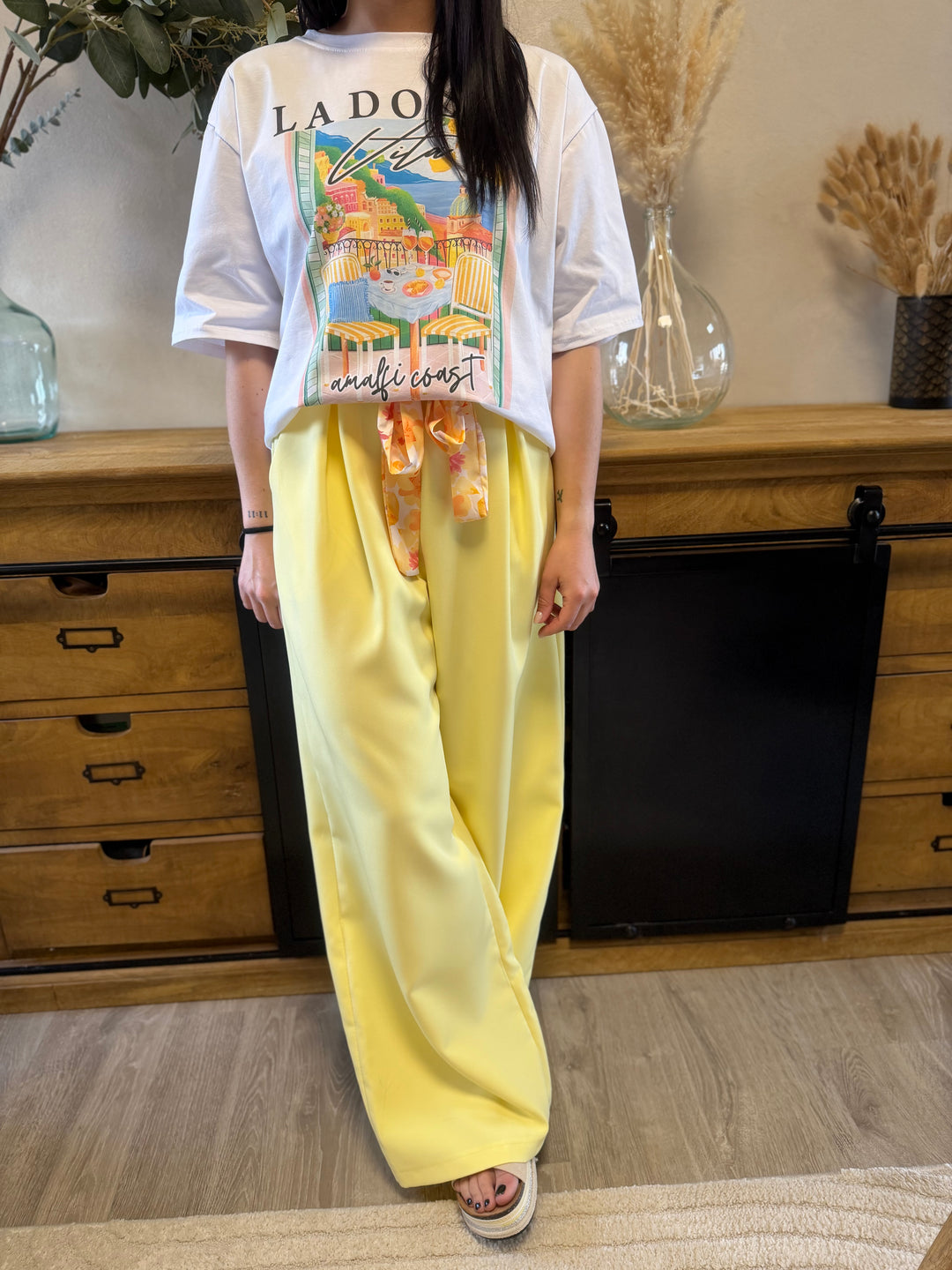 Pantalon hella jaune CURVY
