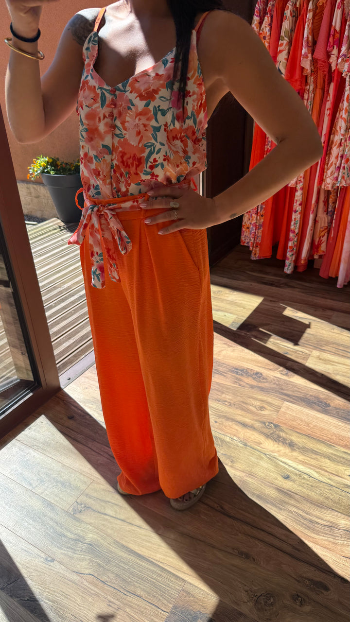 Pantalon Candice orange CURVY