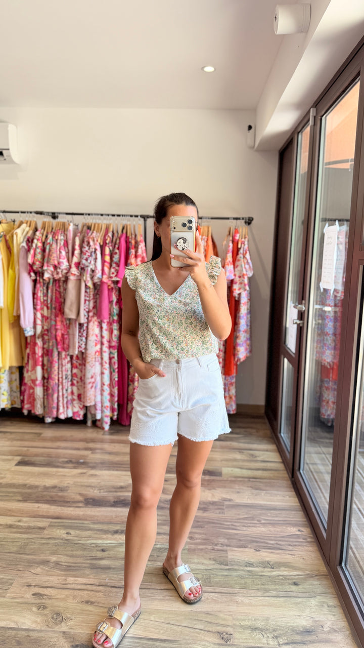 Blouse Simo verte