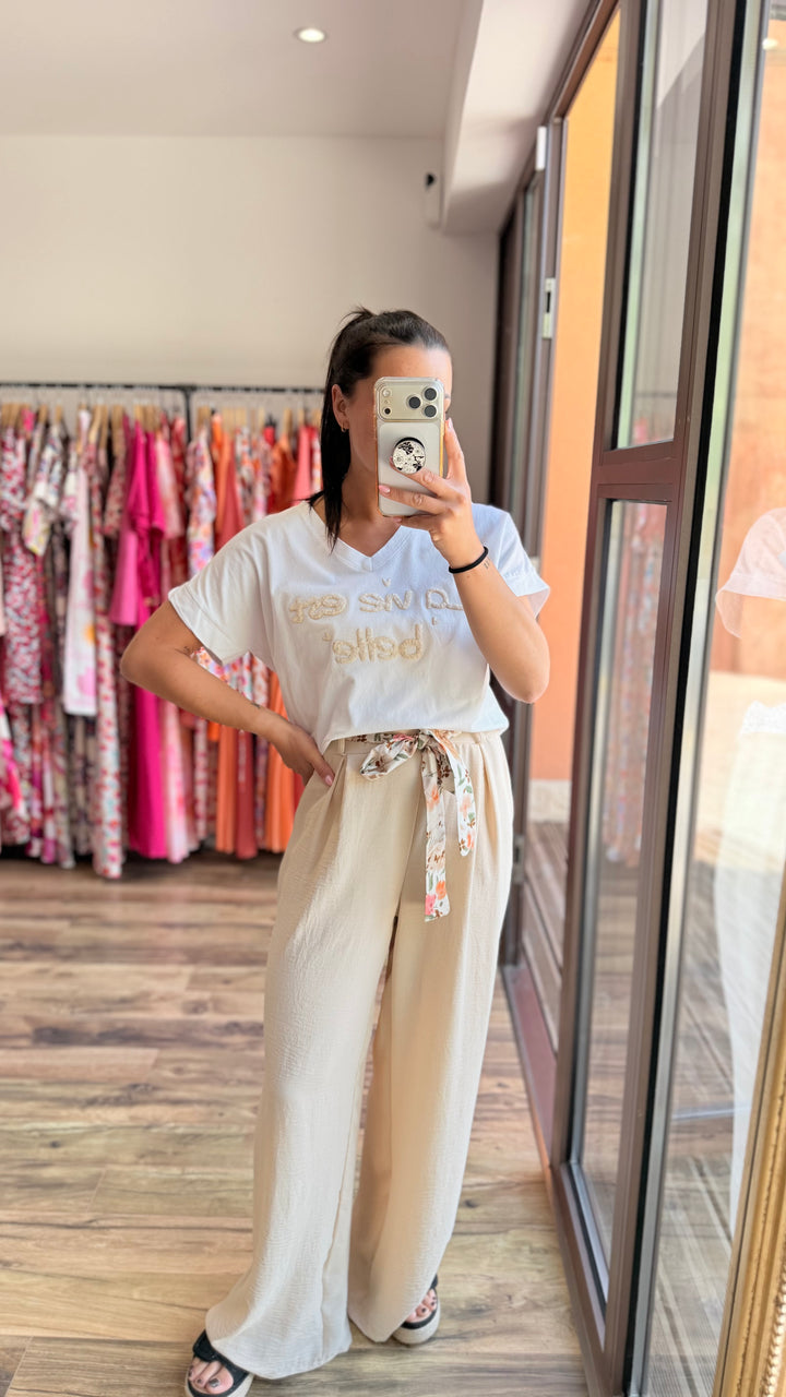 Pantalon Candice beige