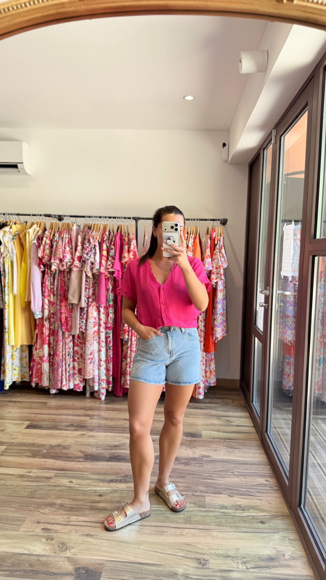 Chemise Mirta rose fushia