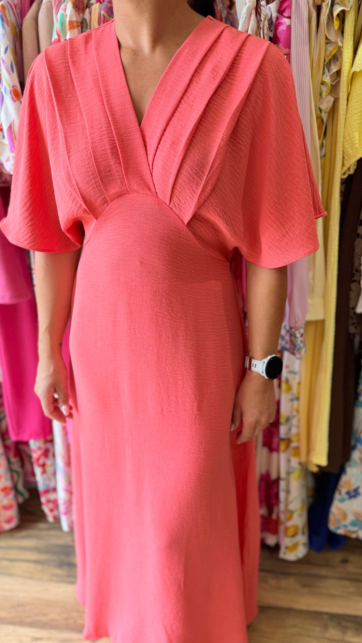 Robe longue Jehan corail