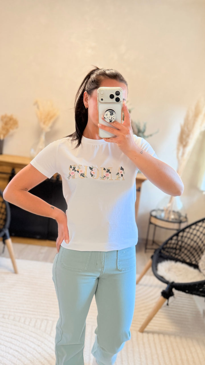 Teeshirt amour fleur