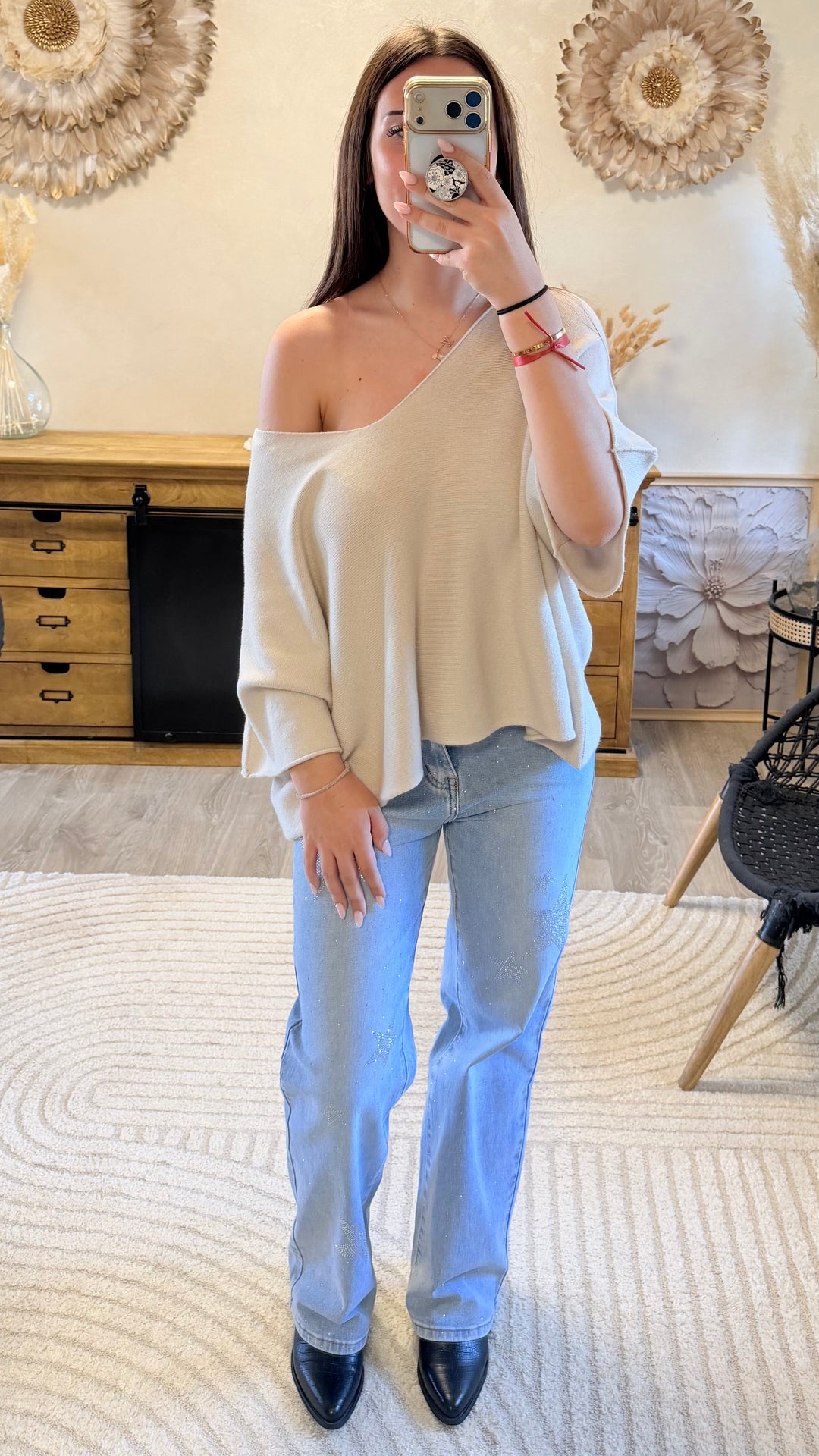 Pull Tolian beige