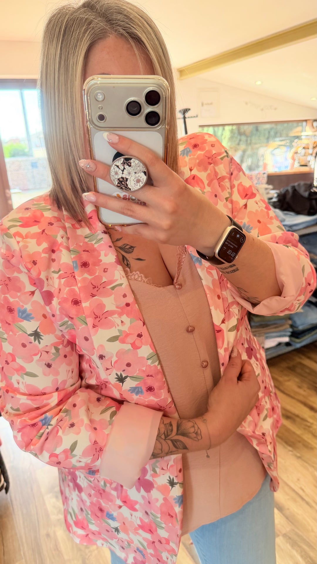 Blazer fleuri CURVY 42/46