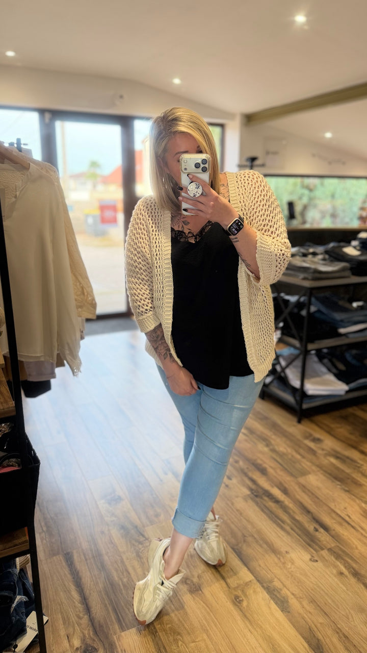 Gilet en maille Hecty blanc