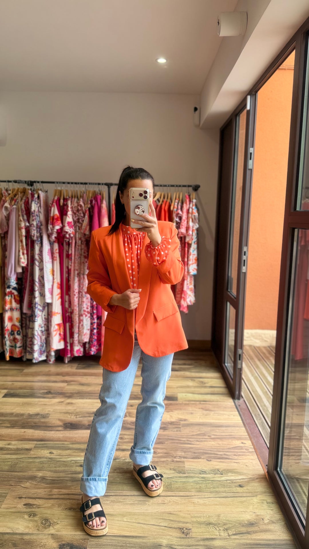 Blouse Kop orange
