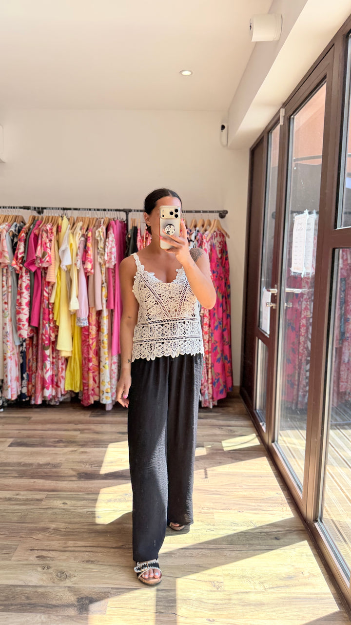 Pantalon Valentino noir CURVY