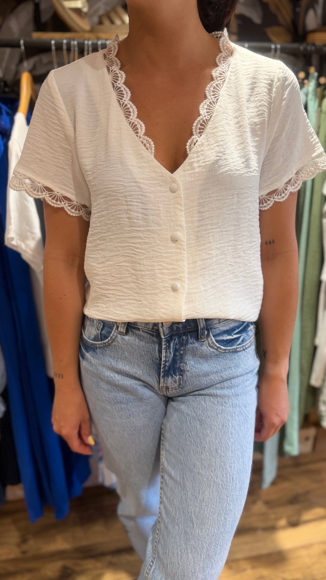 Chemise Mirta blanche (PRÉCOMMANDE expédition 16/06)