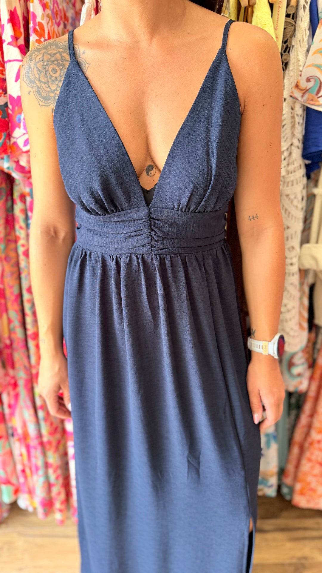Robe longue Bola marine