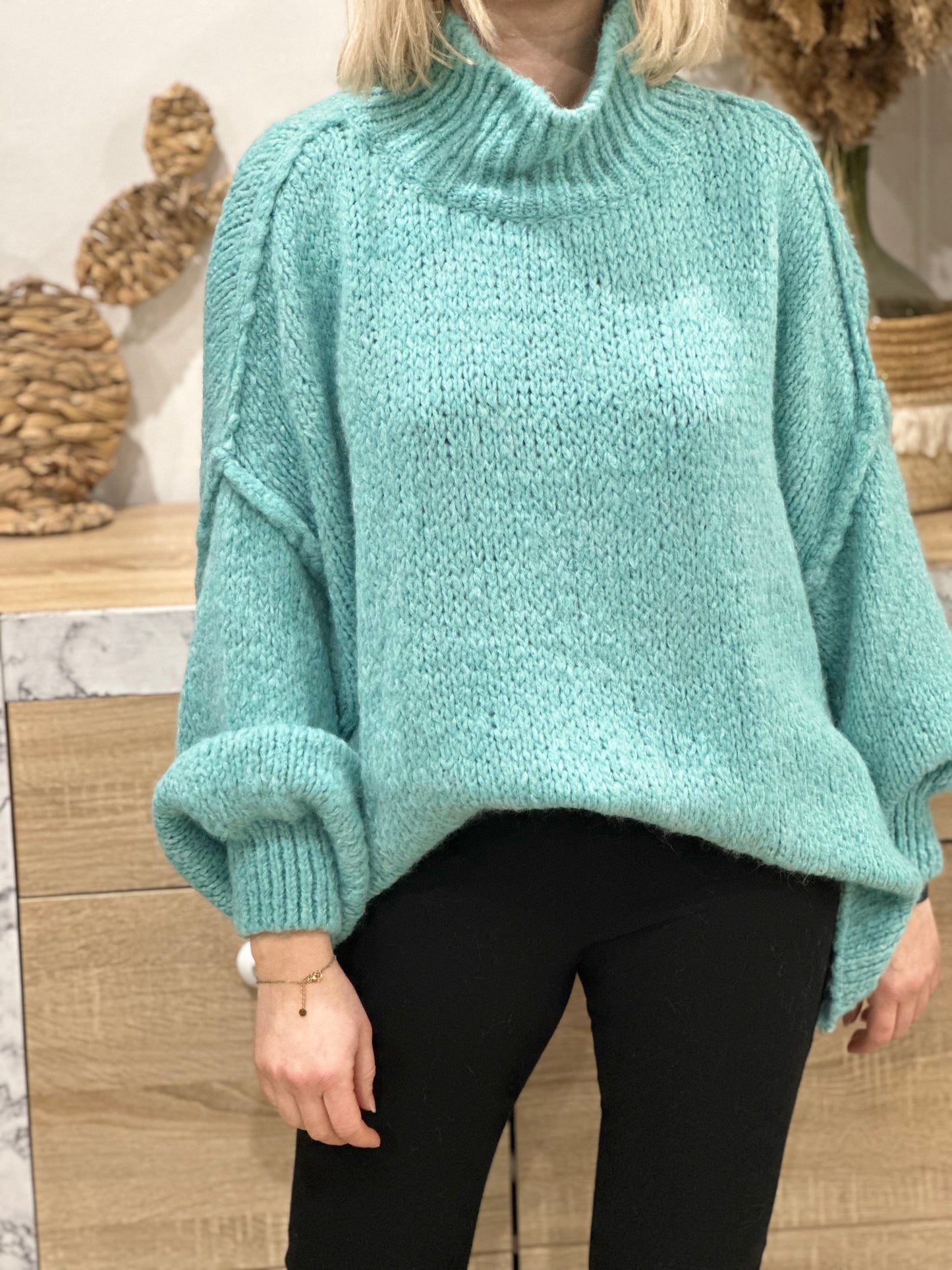 Pull Alby turquoise