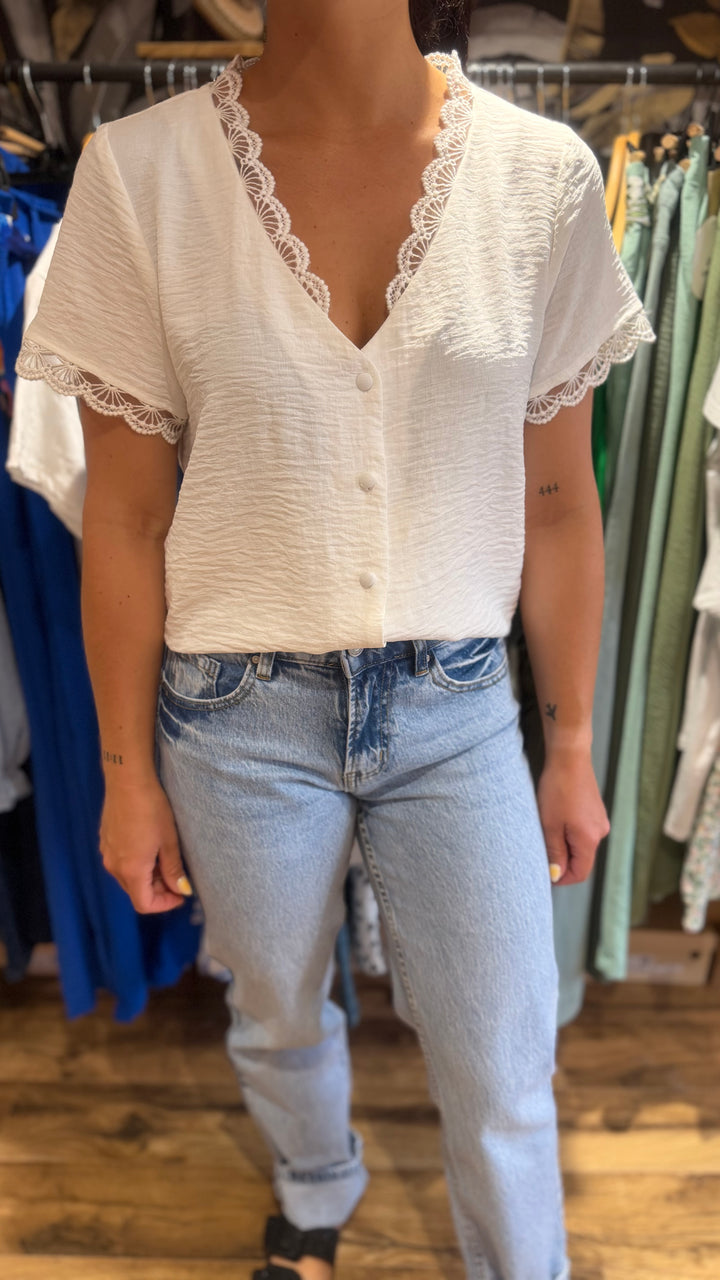 Chemise Mirta blanche (PRÉCOMMANDE expédition 16/06)