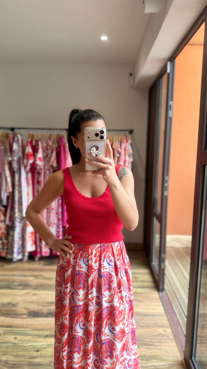 Top Molos rouge