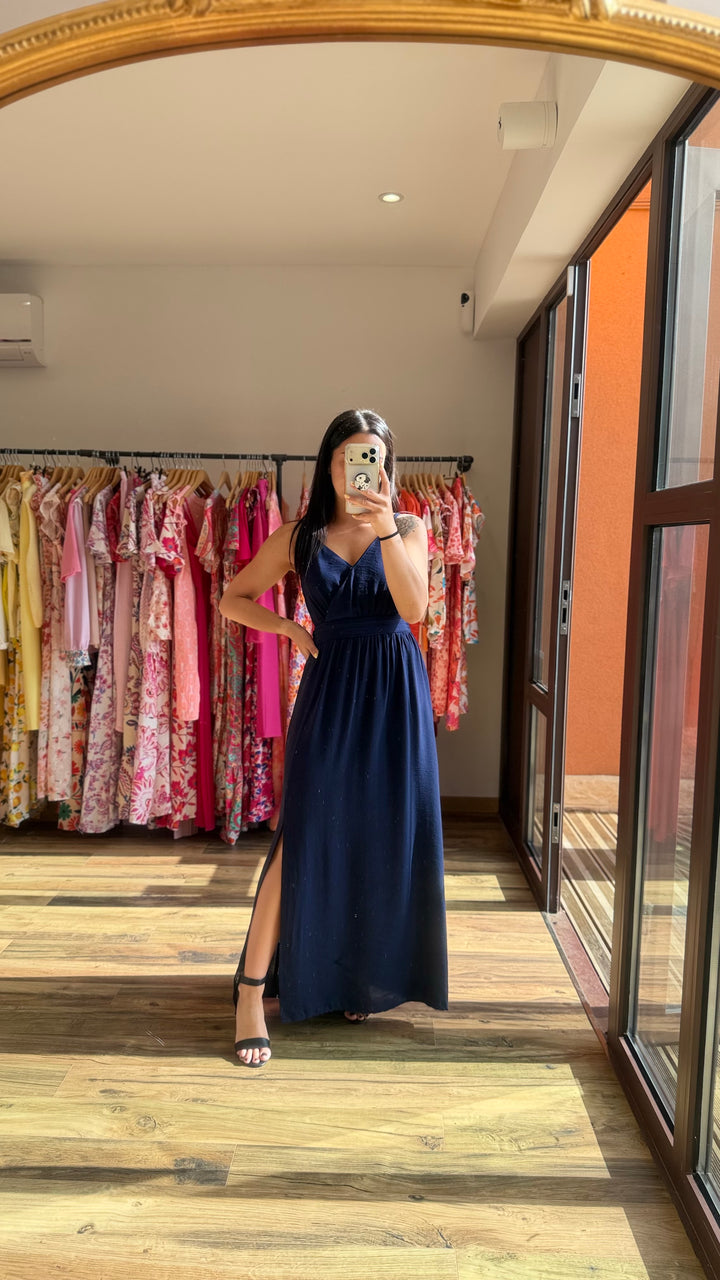 Robe longue Molly marine