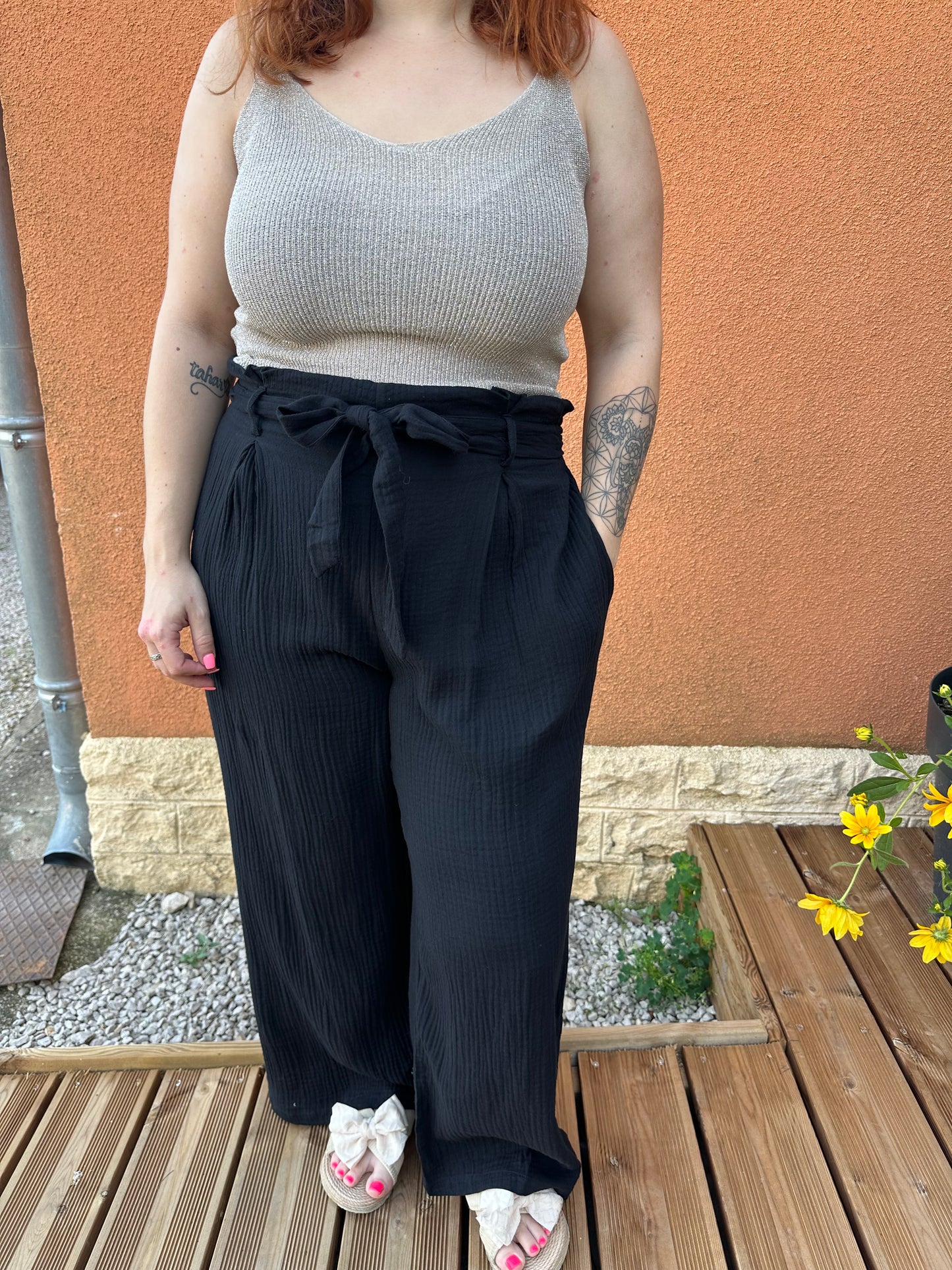 Pantalon gaze de coton (Curvy)