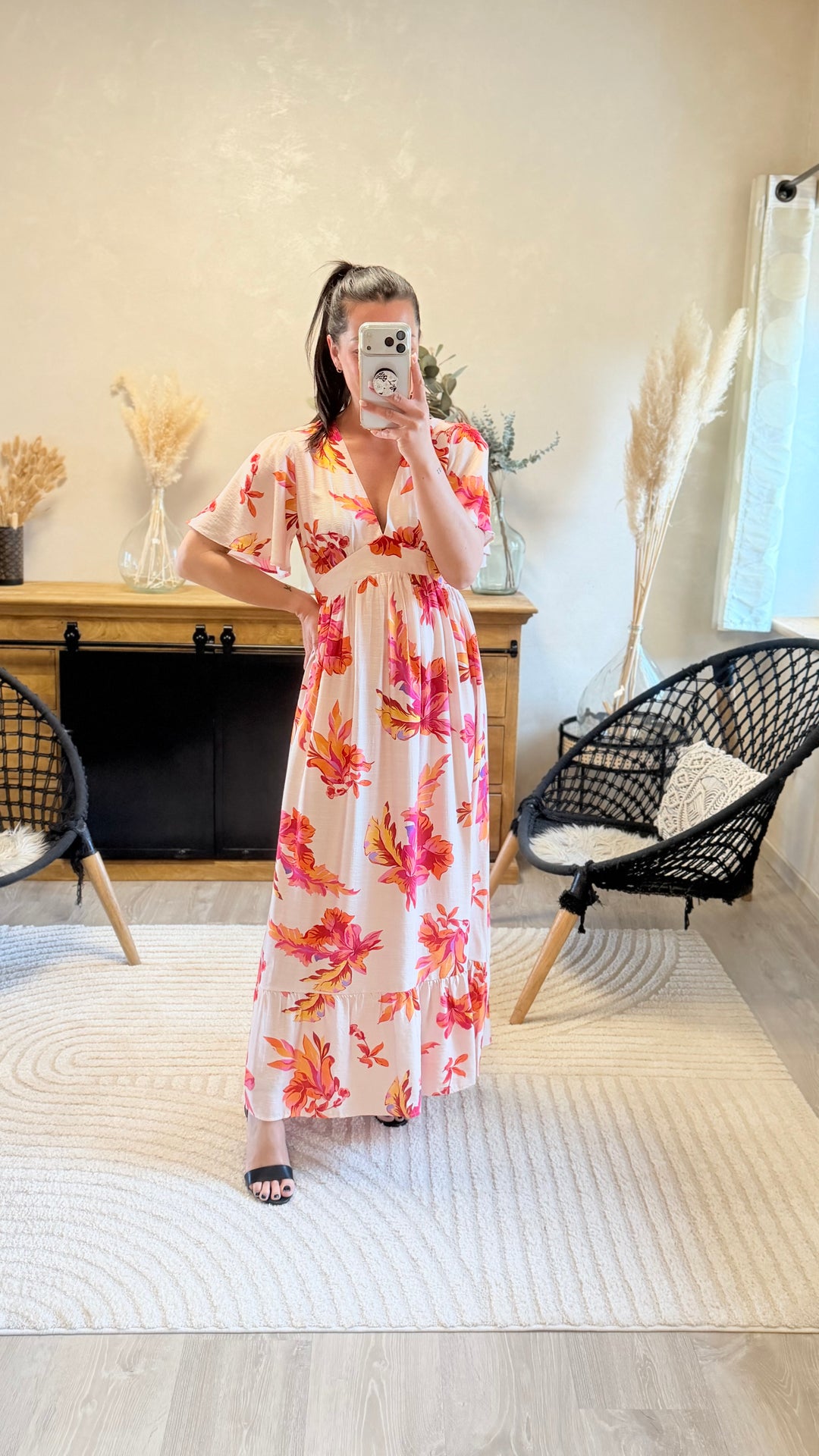 Robe longue Aubépine