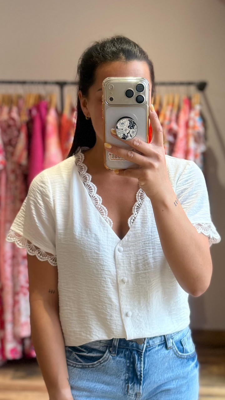 Chemise Mirta blanche (PRÉCOMMANDE expédition 16/06)