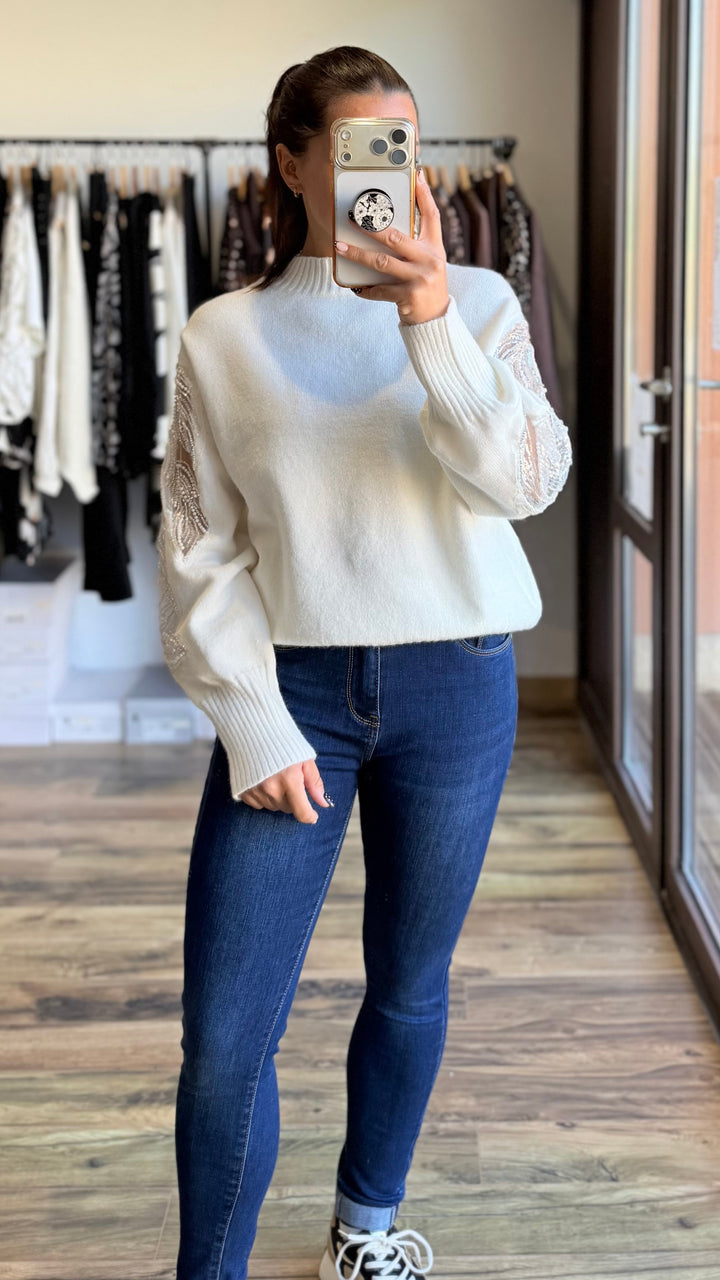 Pull Sab blanc CURVY
