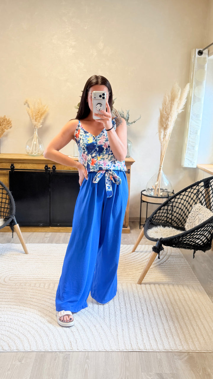 Pantalon Candice bleu CURVY