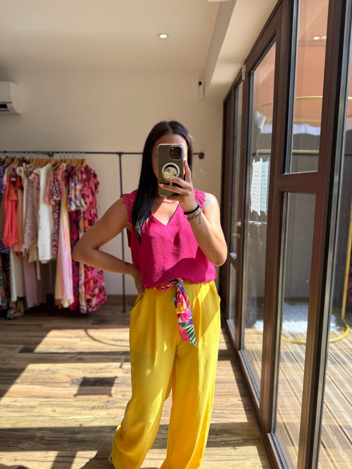 Pantalon Eliam jaune