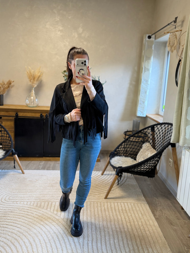 Veste à frange Yelle