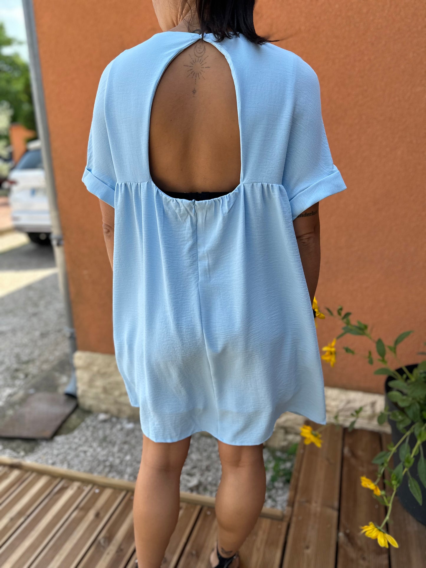 Robe short Anae bleu