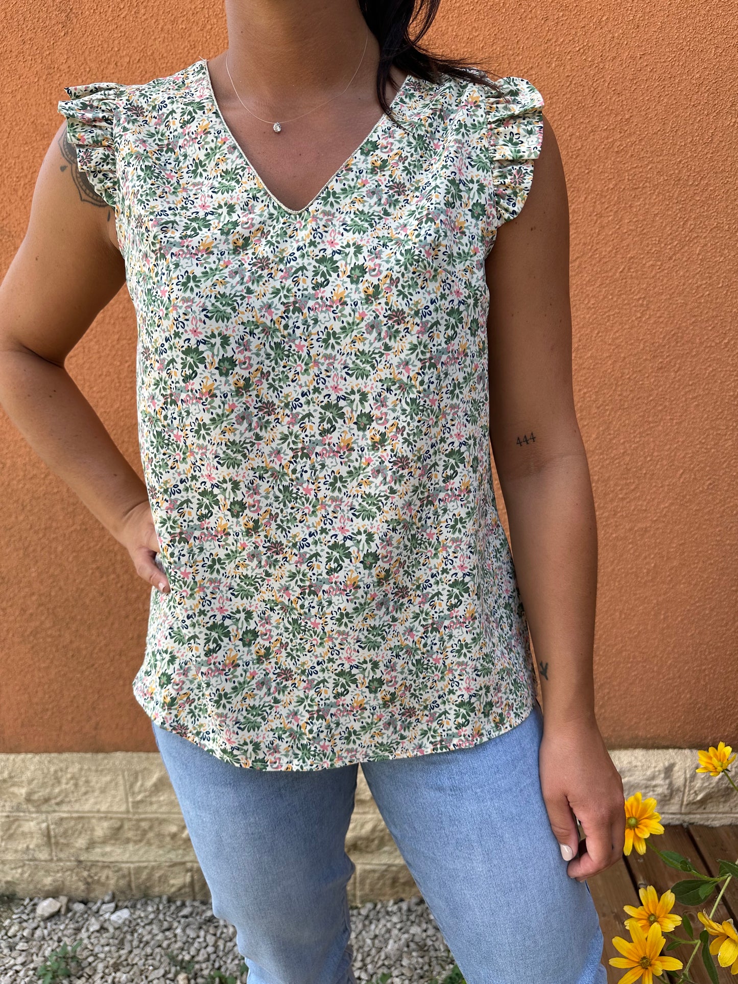 Blouse Simo verte