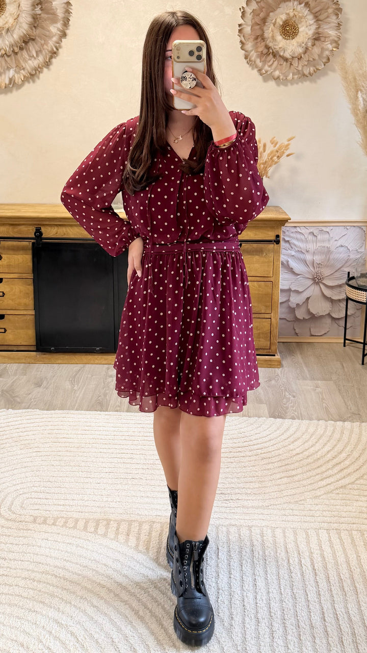 Robe Zola bordeaux