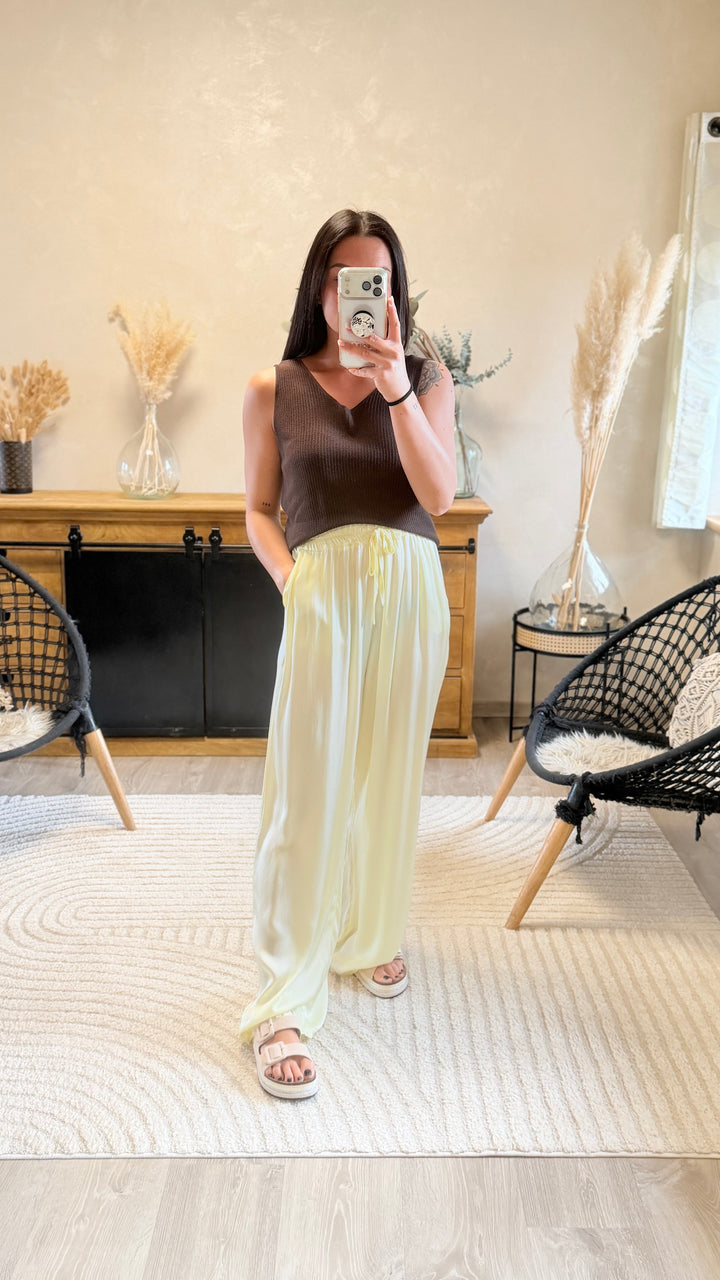 Pantalon topi jaune