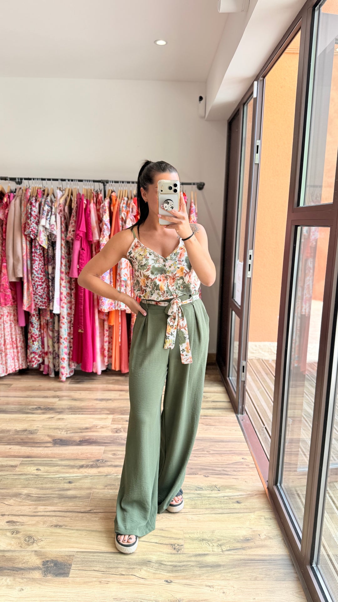 Pantalon Candice kaki CURVY