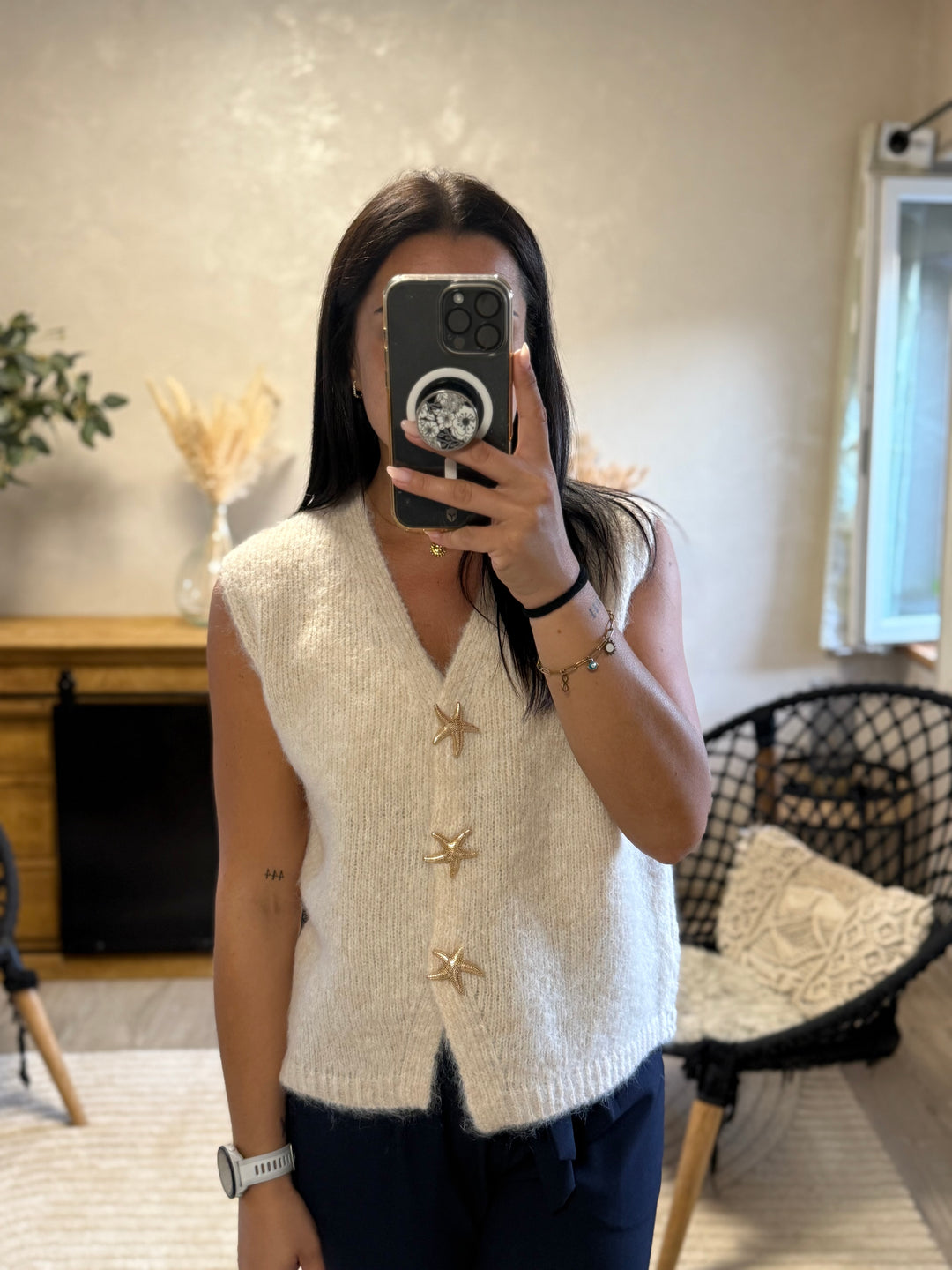 Gilet Star beige