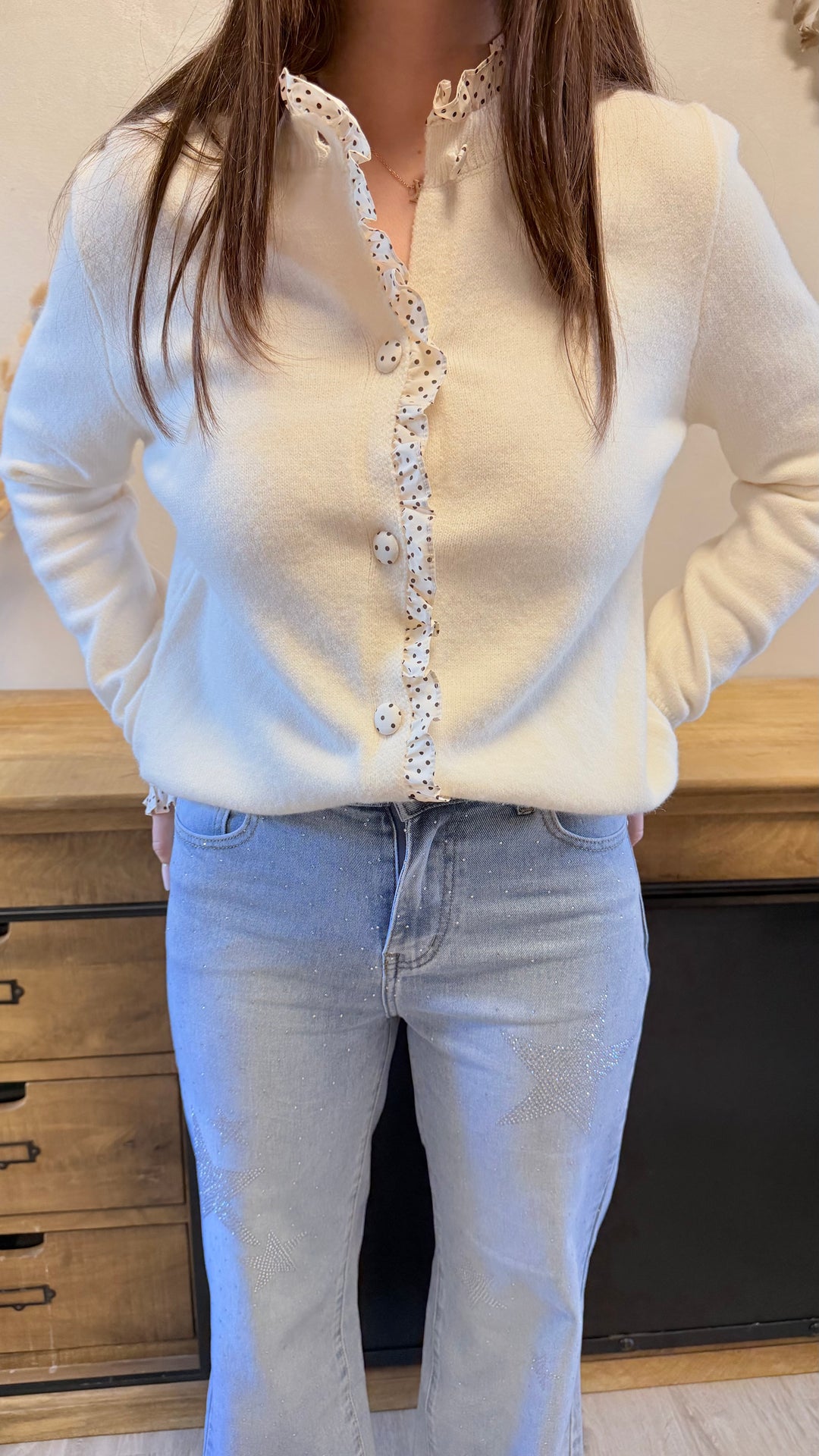 Gilet Amane écru