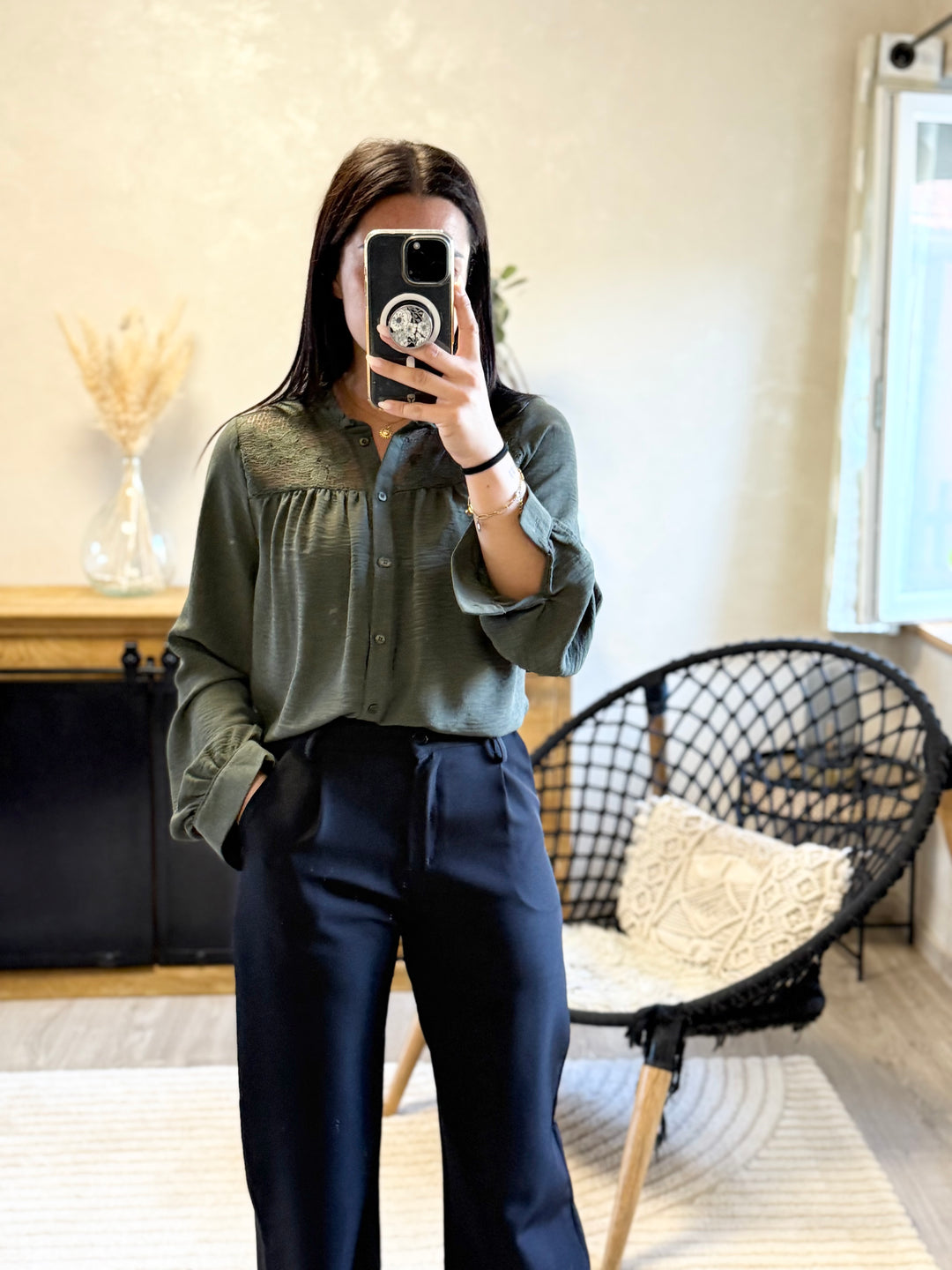 Chemise Sony kaki