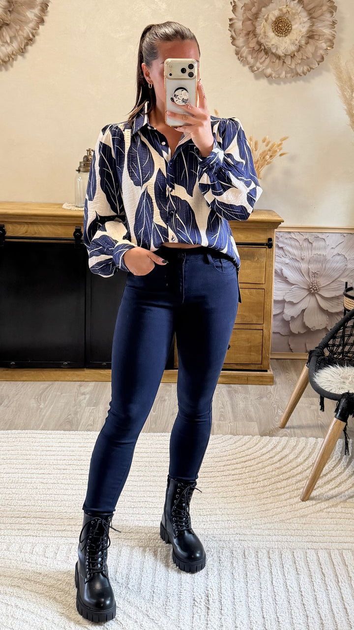 Jean slim Mallet bleu marine