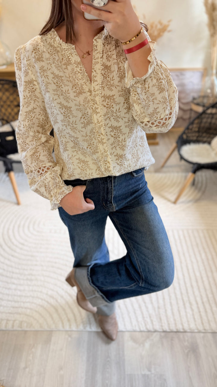 Chemise Liam beige