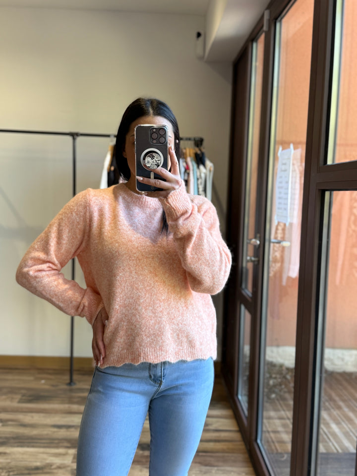 Pull Delphine corail