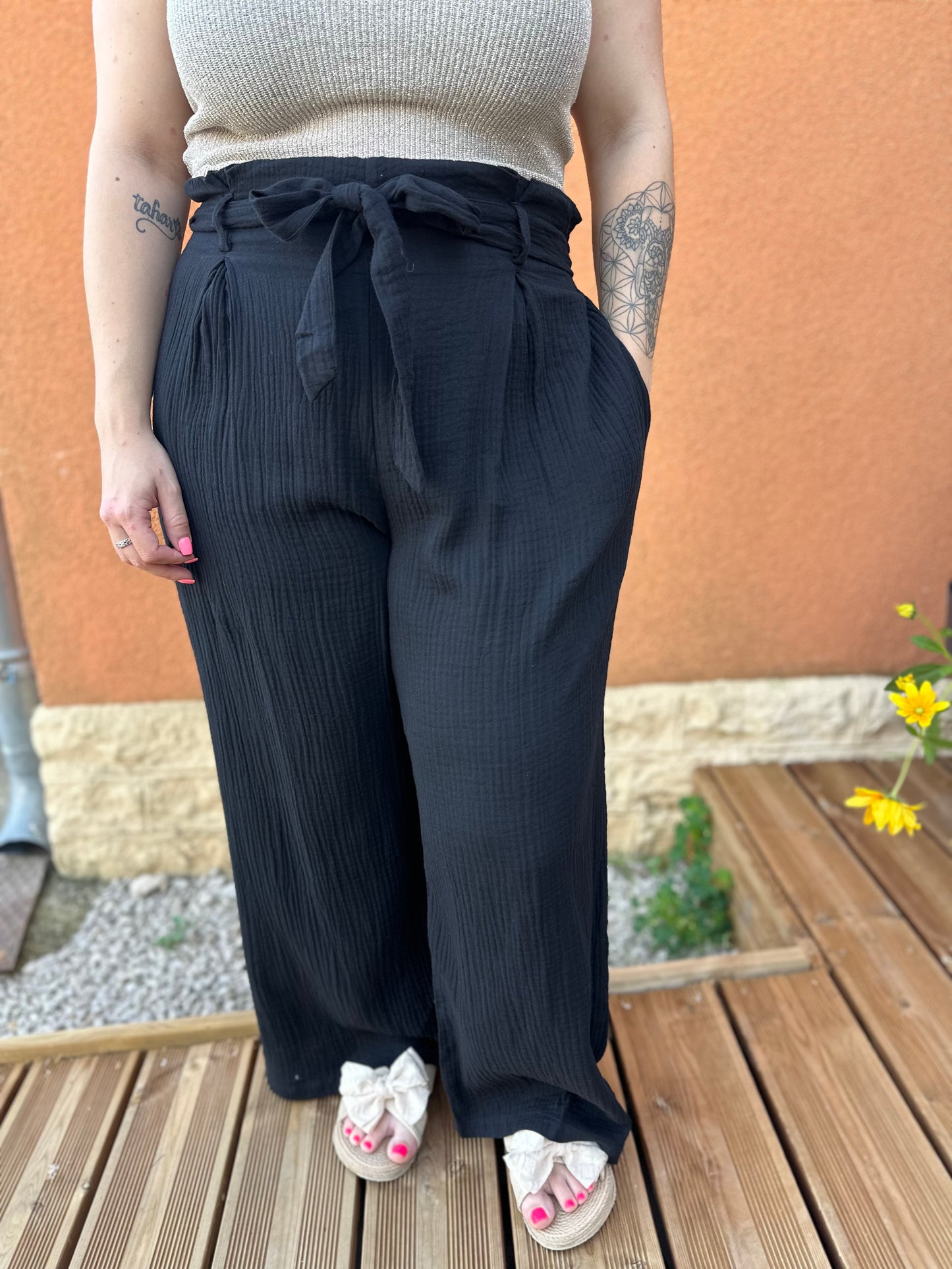 Pantalon gaze de coton (Curvy)