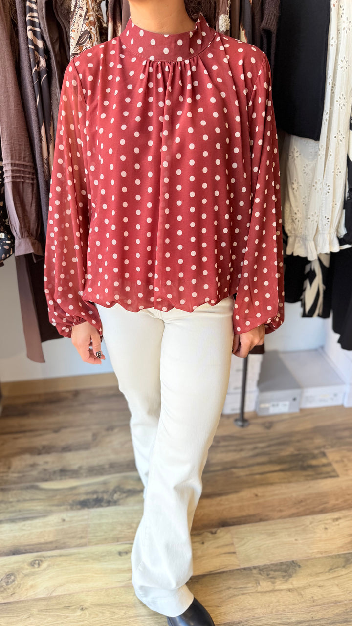 Blouse Lysa rouille