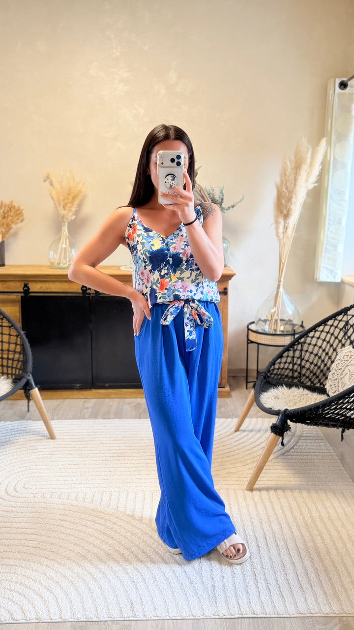 Pantalon Candice bleu roi