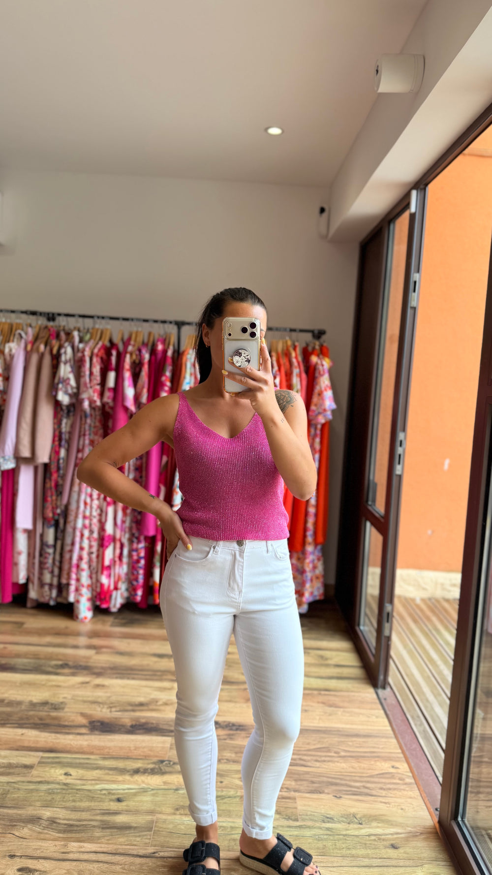 Top Afida fushia CURVY