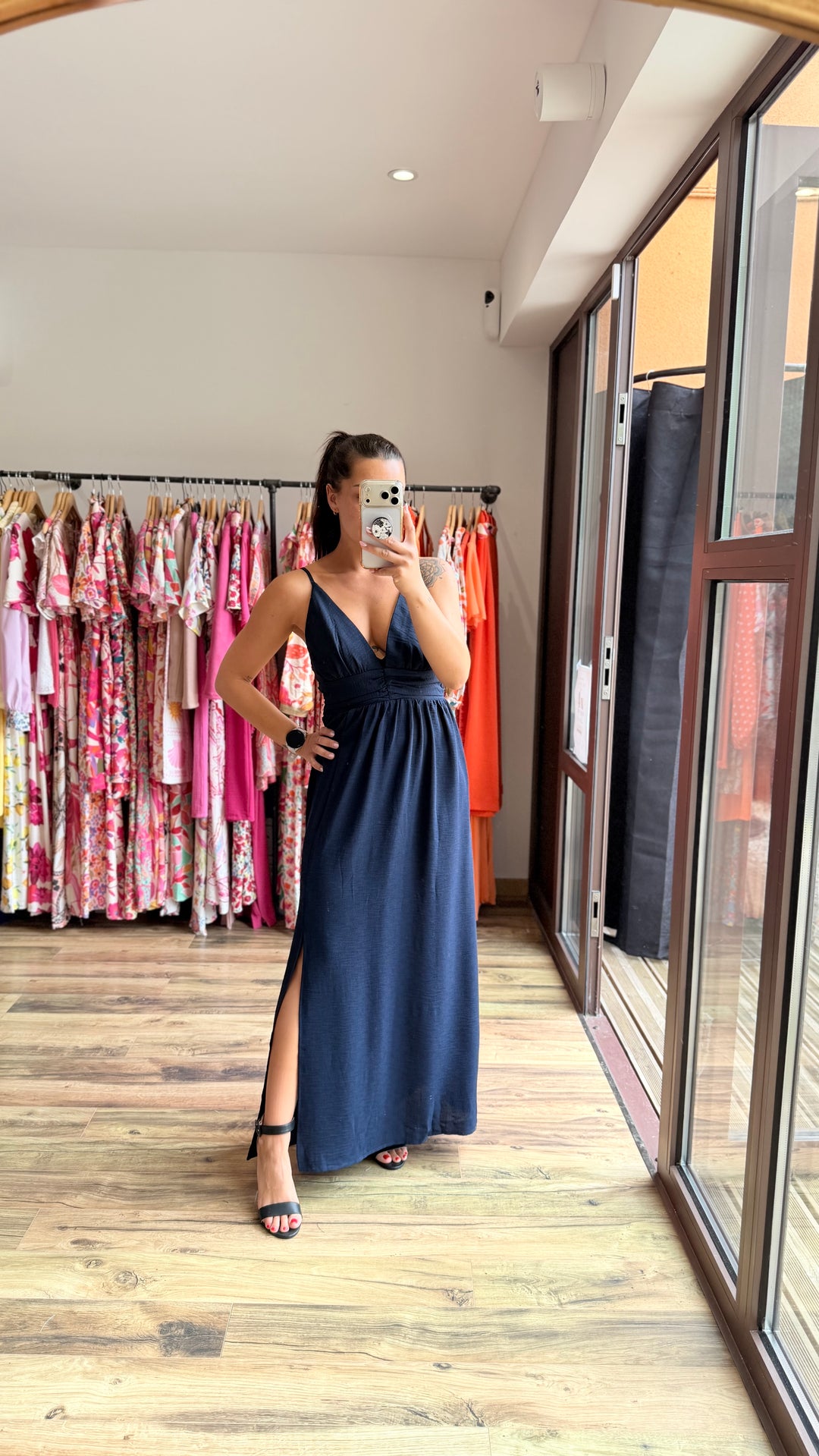 Robe longue Bola marine
