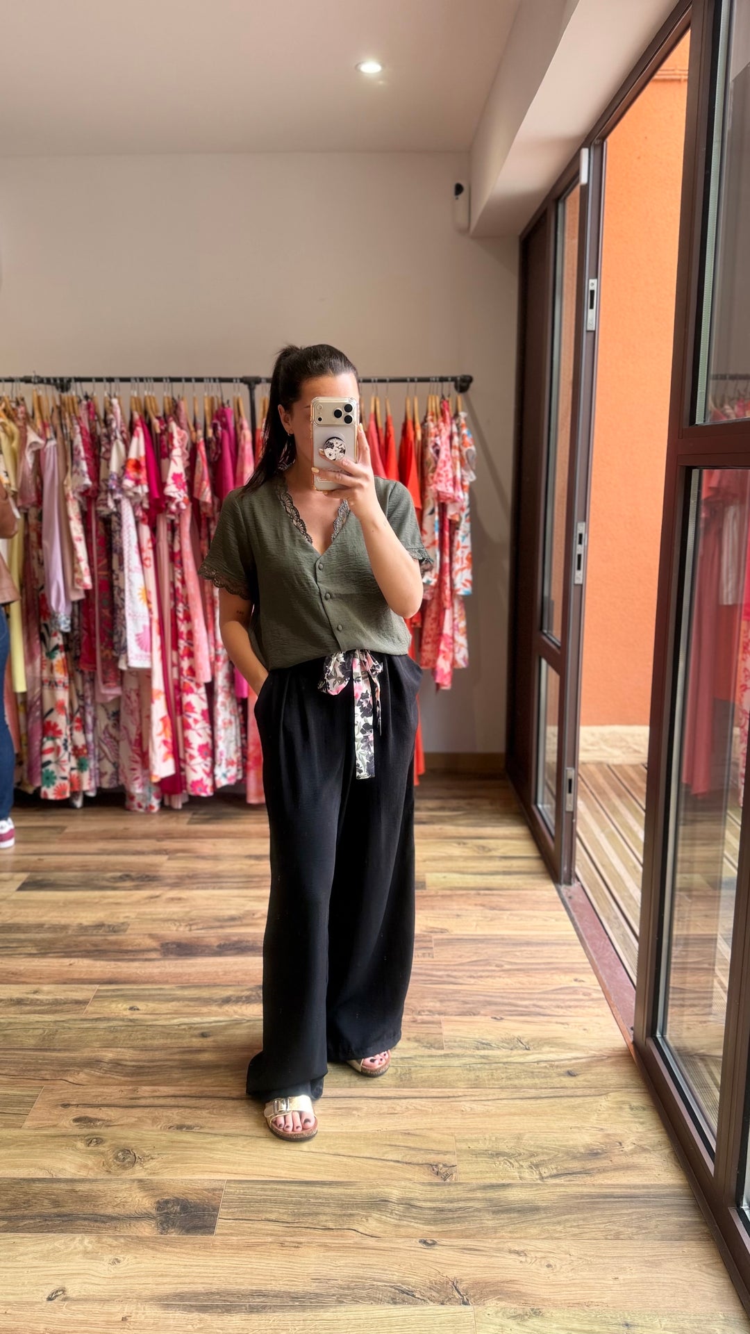 Chemise Mirta kaki CURVY