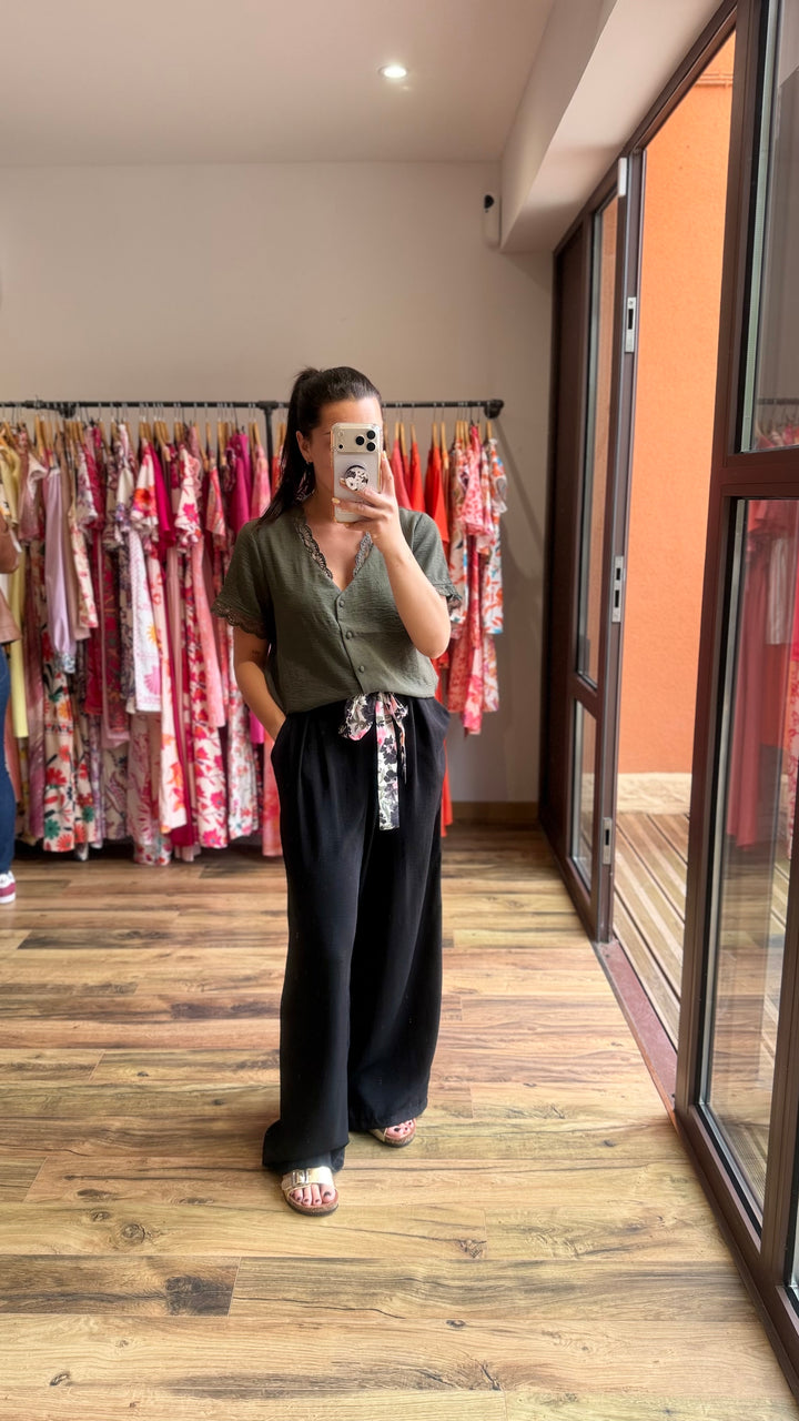 Chemise Mirta kaki CURVY
