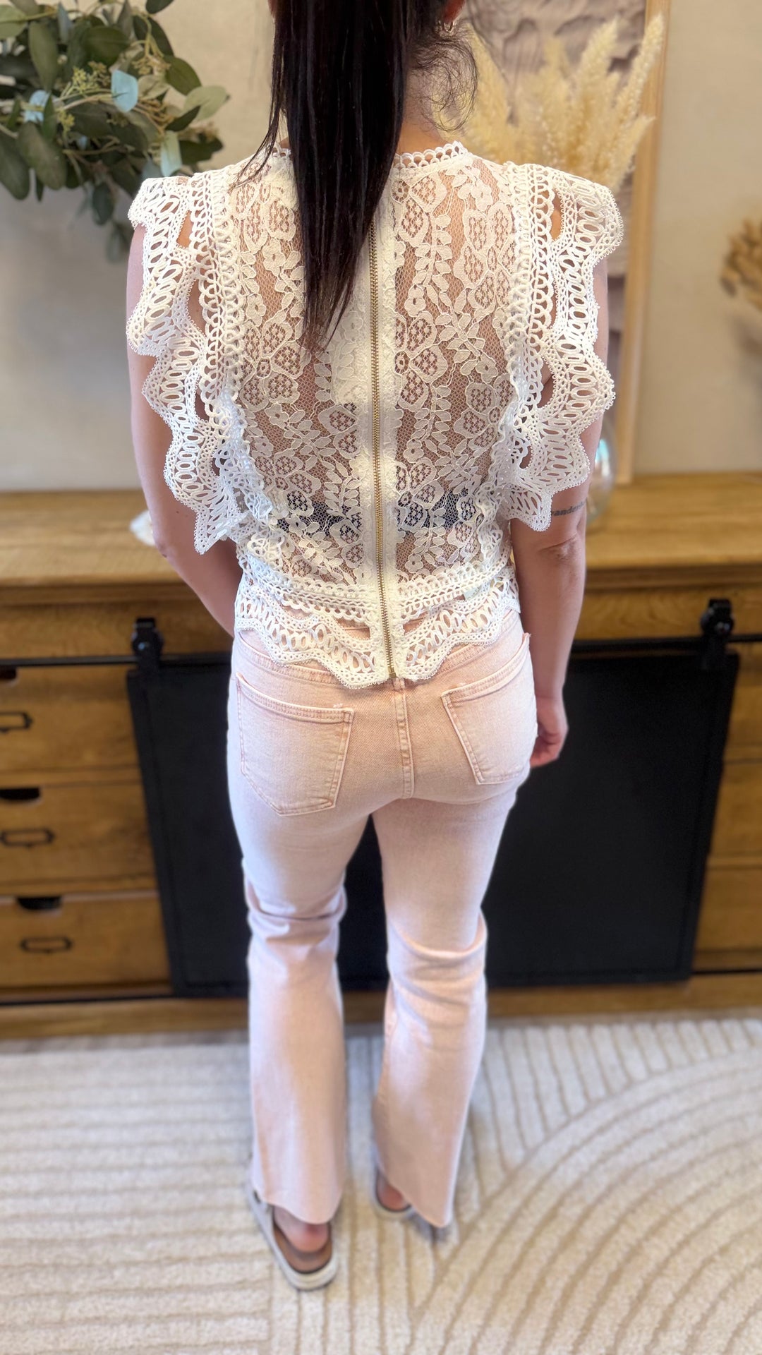 Top Uline blanc