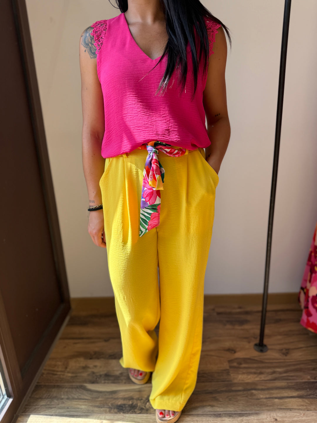 Pantalon Eliam jaune